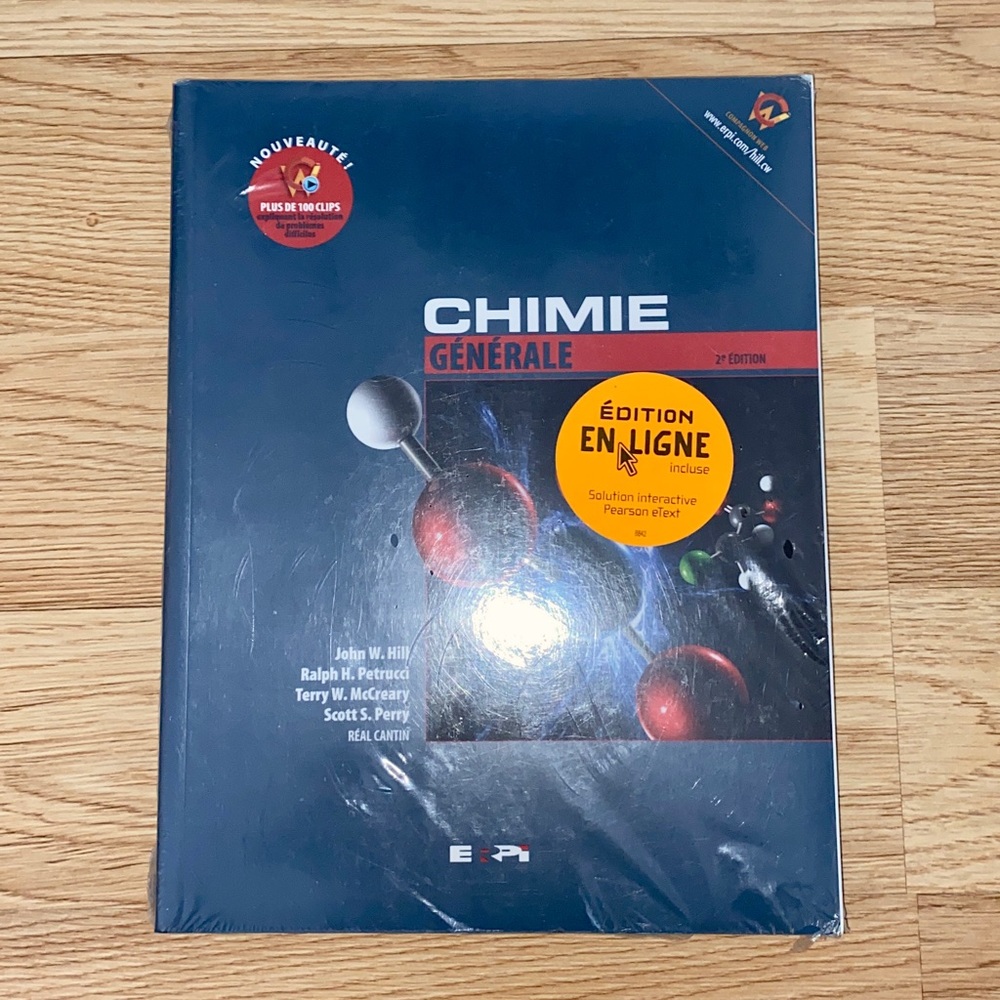 General chemistry textbook 2nd Edition in french for Cégep